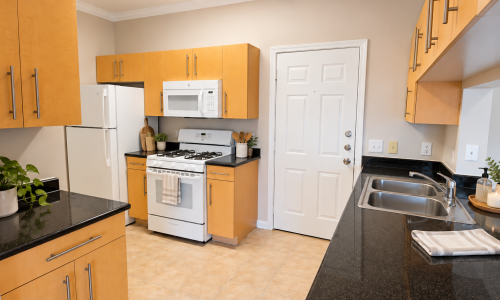 Explore comfortable and convenient living in our Classic-finish apartments